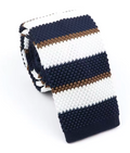 Harbor Stripe Sock Tie – Navy White Striped Tie