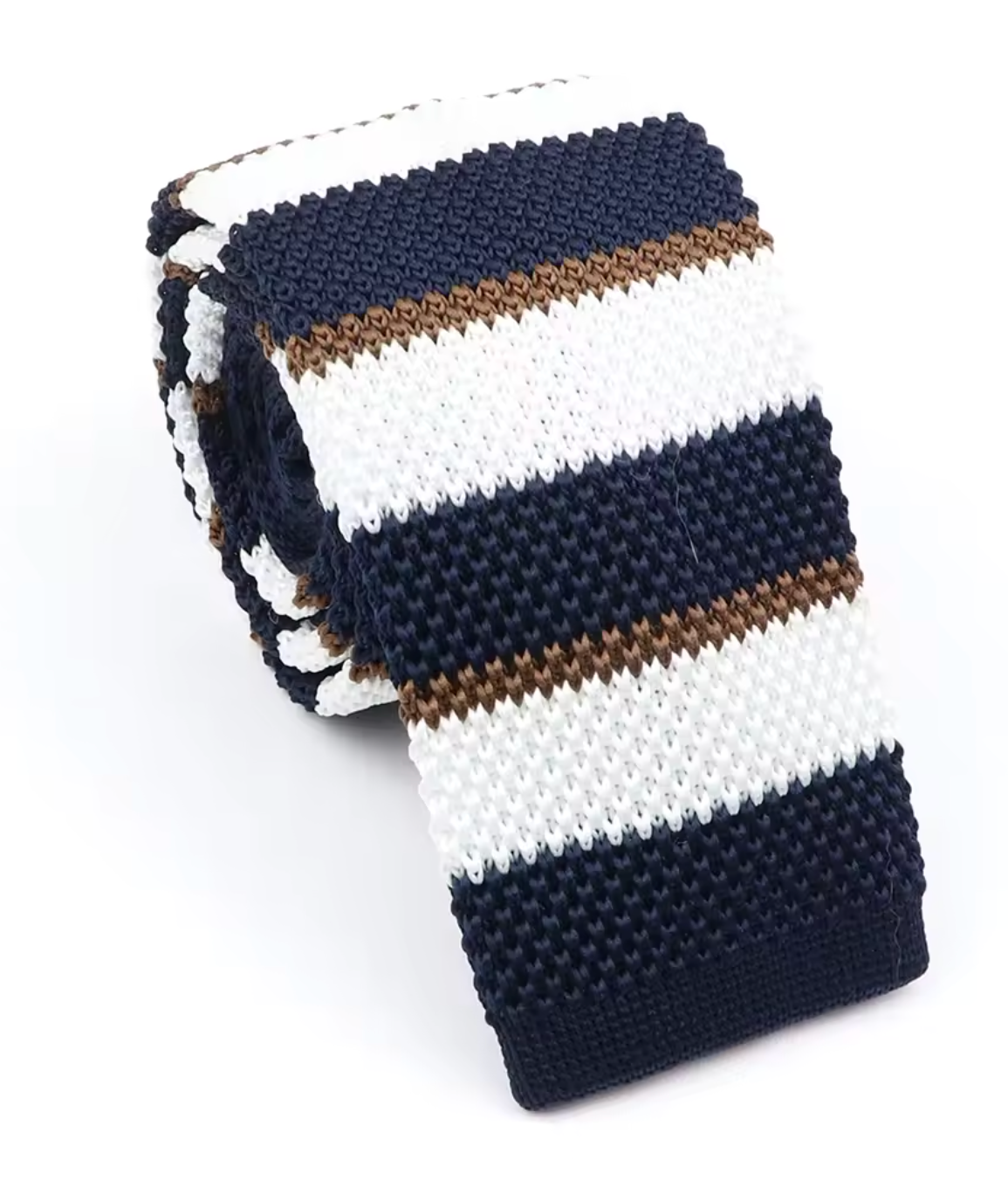 Harbor Stripe Sock Tie – Navy White Striped Tie