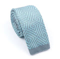 Seafoam Herringbone Sock Tie – Aqua Textured Necktie