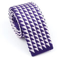 Violet Peak Sock Tie – Purple Geometric Necktie